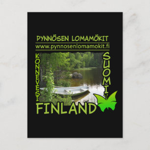 Pynnösen Lomamökit-vykort - anpassa Vykort