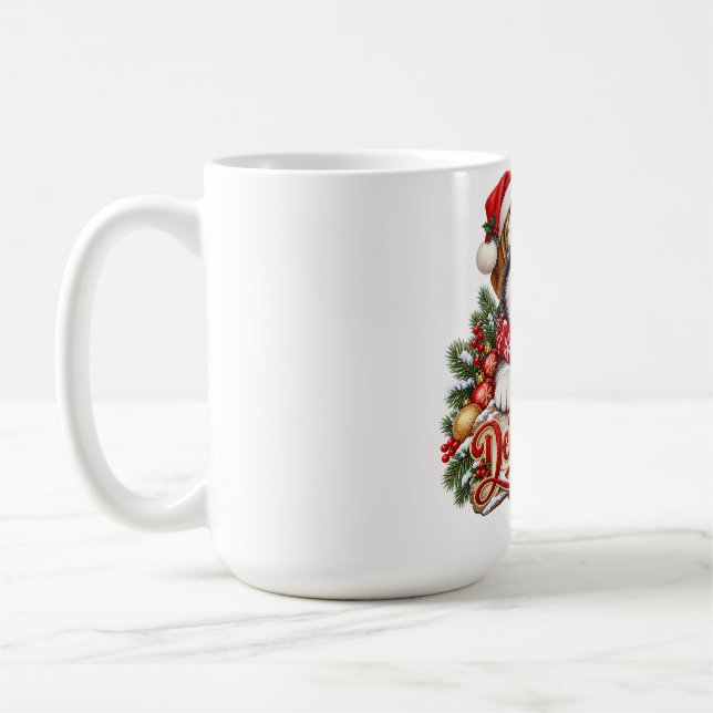 Pynta tassarna jul Husky-mugg Kaffemugg (Vänster)