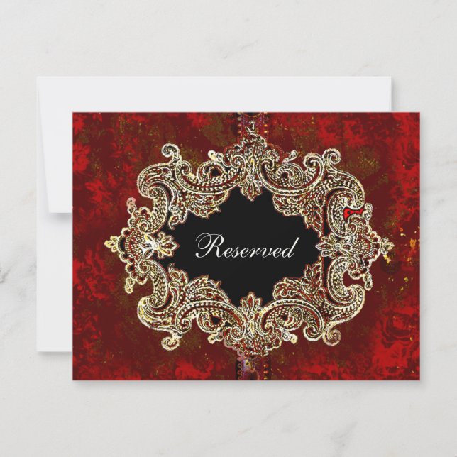 Pyntat Bordskort för Festligheter (Framsida)