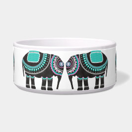 Pyntat design med indiska elefanter för hundar och