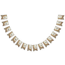 Pyntat guldburstsjäl flaggor