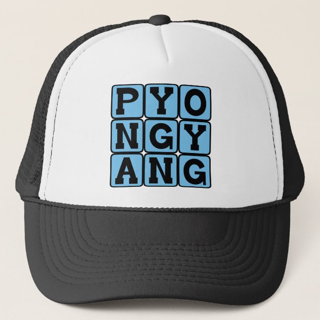 Pyongyang, huvudstad i Nordkorea Keps (Framsida)