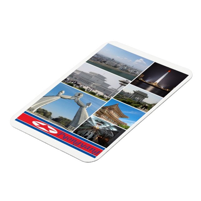 Pyongyang - Nordkorea - Magnet (Vänstra Sidan)