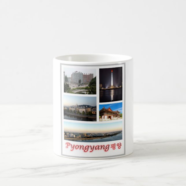 Pyongyang - Nordkorea - Mosaic - Kaffemugg (Center)