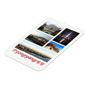 Pyongyang - Nordkorea - Mosaic - Magnet