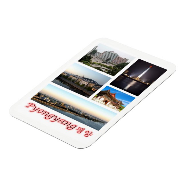 Pyongyang - Nordkorea - Mosaic - Magnet (Vänstra Sidan)