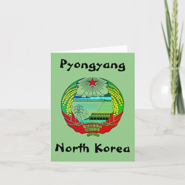 Pyongyang, Nordkorea (Nordkorea) Hermit Kingdom Kort (Framsida)