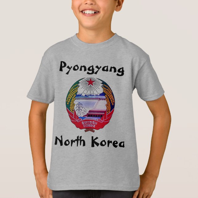 Pyongyang, Nordkorea (Nordkorea) Hermit Kingdom T Shirt (Framsida)