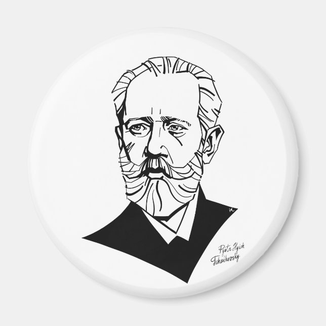 Pyotr Tchaikovsky Magnet (Framsidan)