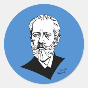 Pyotr Tchaikovsky Runt Klistermärke
