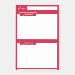 Pyracantha Berry Red Recept Klistnoteringar Post-it Block