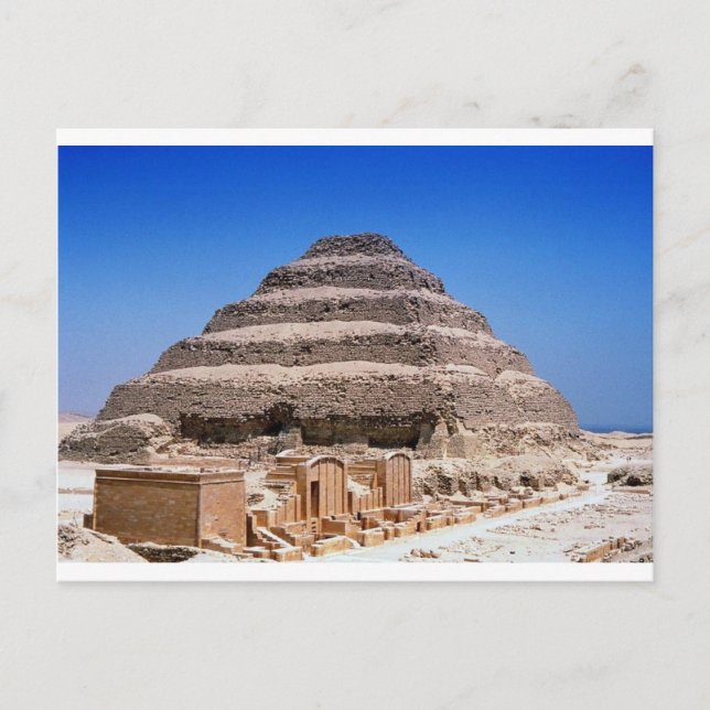Pyramid av Djoser Vykort (Framsida)