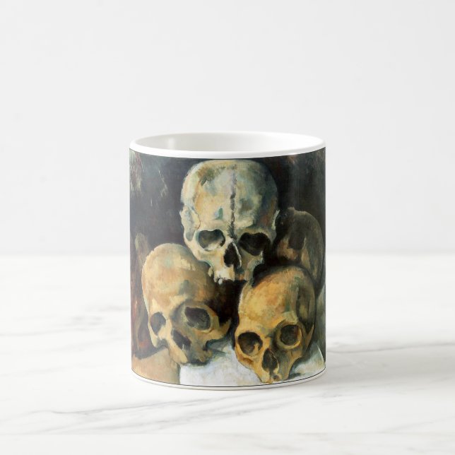 Pyramid av döskallar Paul Cezanne Kaffemugg (Center)