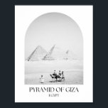 Pyramid av Giza Egypten Arch Photo Print Poster<br><div class="desc">Pyramid av Giza Egypten Arch Photo Print</div>