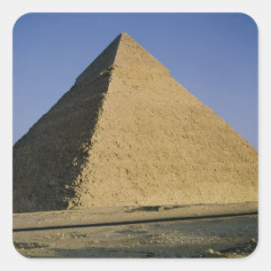 Pyramid av Khafre c.2589-30 BC Fyrkantigt Klistermärke