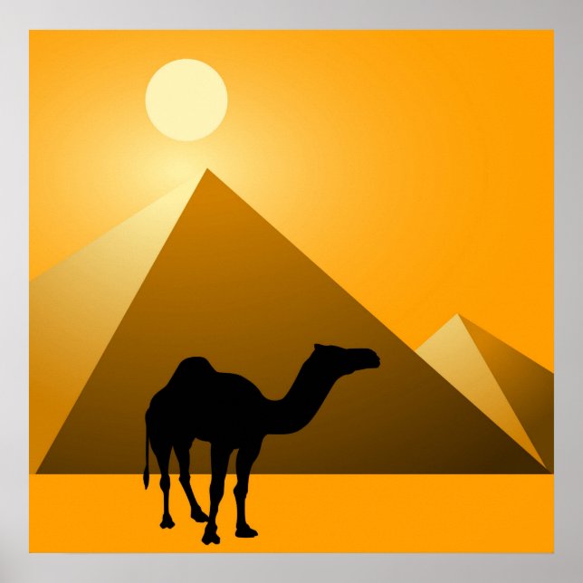 Pyramid & Camel Poster (Framsidan)