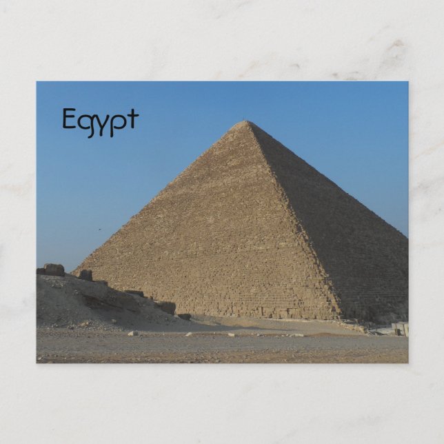 Pyramid-Egypten Vykort (Framsida)