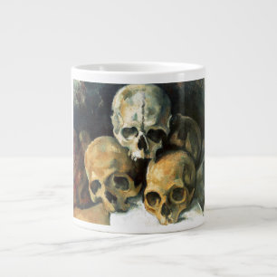 Pyramid i Döskallar Paul Cezanne Painting Art Jumbo Mugg