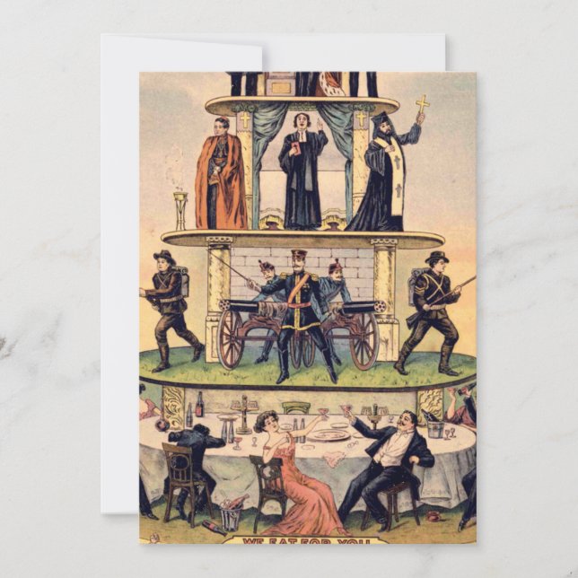 Pyramid i kapitalistsystem inbjudningar (Framsida)