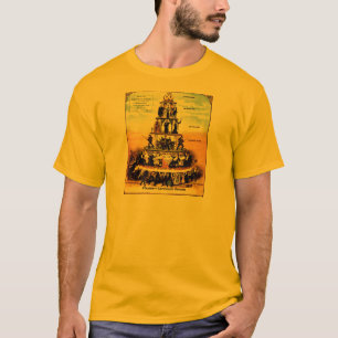 Pyramid i kapitalistsystemet (antikapitalism) t-shirt