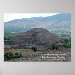 Pyramid i Måne Poster