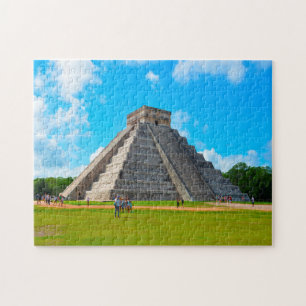 Pyramid Kukulcan Chichenitzá Mexiko. Pussel