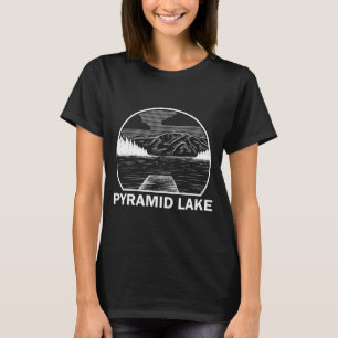 Pyramid lake nevada rolig fiske camping sommar t shirt