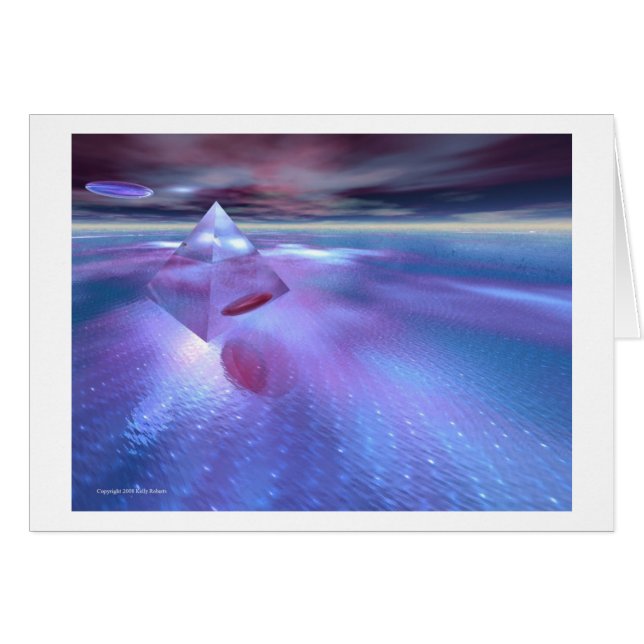 Pyramid Ljus Hälsningskort (Framsidan Horizontal)