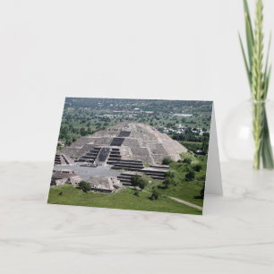 Pyramid Måne, Teotihuacan, Mexiko Kort