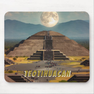 Pyramid Måne, Teotihuacan, Mexiko Travel Musmatta