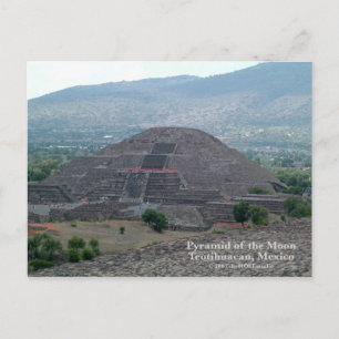 Pyramid på vykortet Måne Vykort