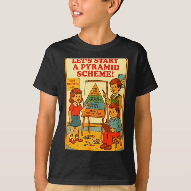 Pyramid Scheme Funny Blackcraft Cult Dark Humor Sa T Shirt (Framsida)