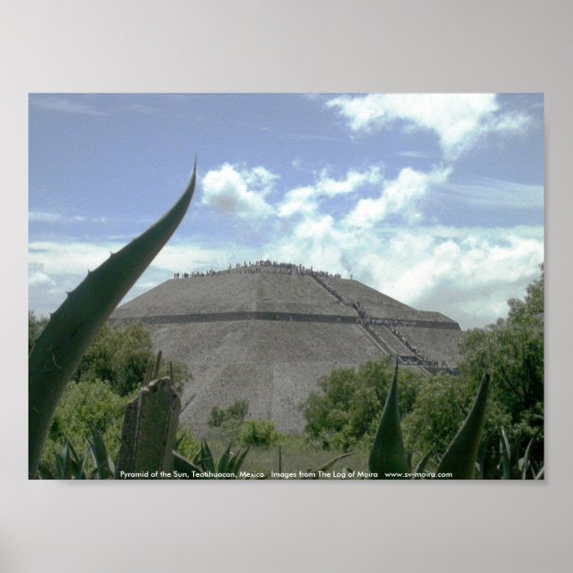 Pyramid Sol, Teotihuacan, Mexiko Poster (Framsidan)