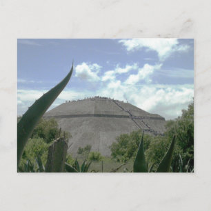 Pyramid Sol, Teotihuacan, Mexiko Vykort