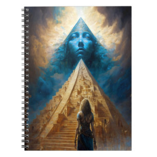 Pyramid Visionär Surreal Art-bärbar dator Anteckningsbok