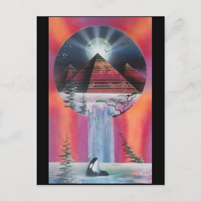 Pyramid-vykort. Vykort (Framsida)