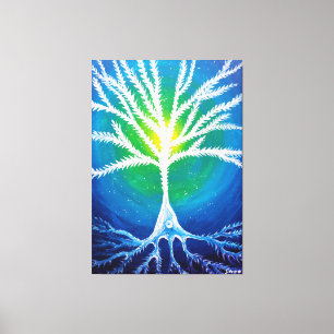 Pyramidal neuron canvastryck
