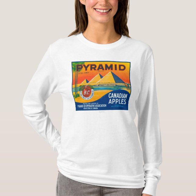 PyramidApple etikett - Penticton B.C. Kanada T-shirt (Framsida)