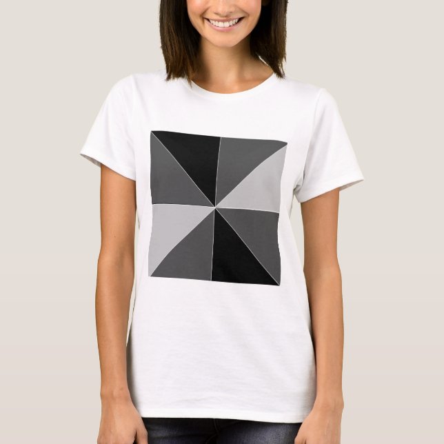 Pyramiddesign T Shirt (Framsida)