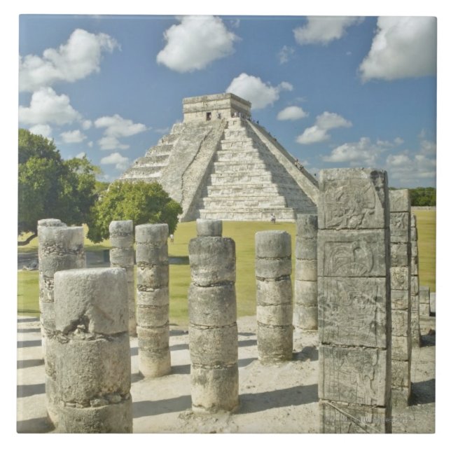 Pyramiden av Kukulkan Kakelplatta (Framsidan)