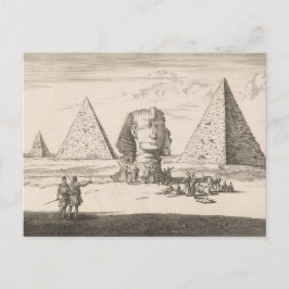 Pyramiden en Sfinx van Gizeh (1698) från Jan Luyke Vykort