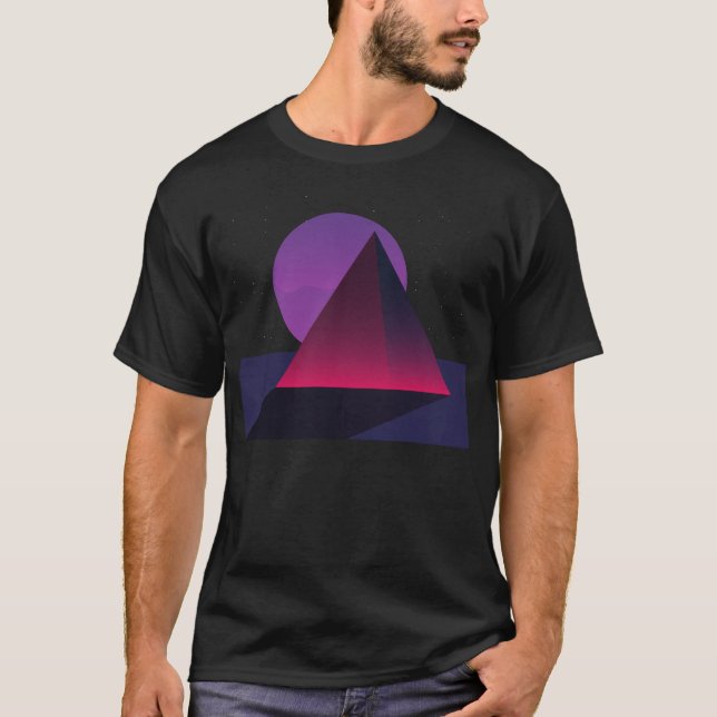 Pyramider av antikens Egypten | Egyptiska pyramide T Shirt (Framsida)