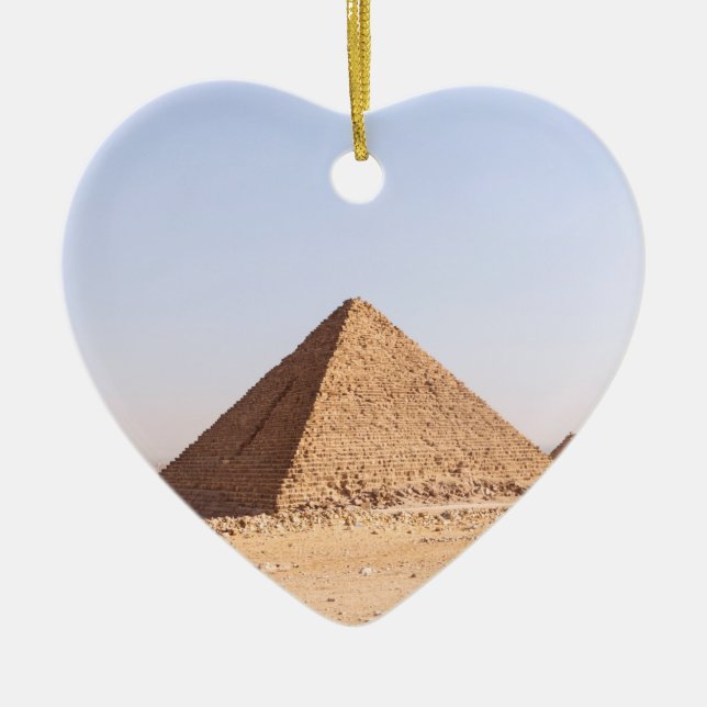Pyramider av Egypten Julgransprydnad Keramik (Framsidan)