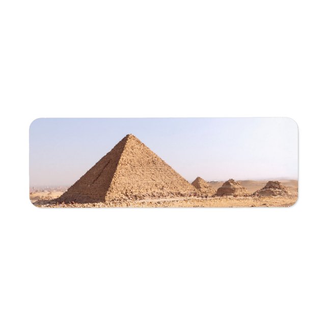 Pyramider av Egypten Returadress Etikett (Framsidan)