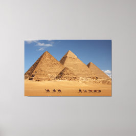 Pyramider av Giza och Camels Canvas Art