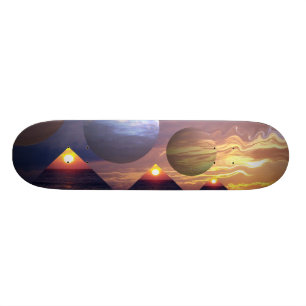 Pyramider av insikten mini skateboard bräda 18,7 cm