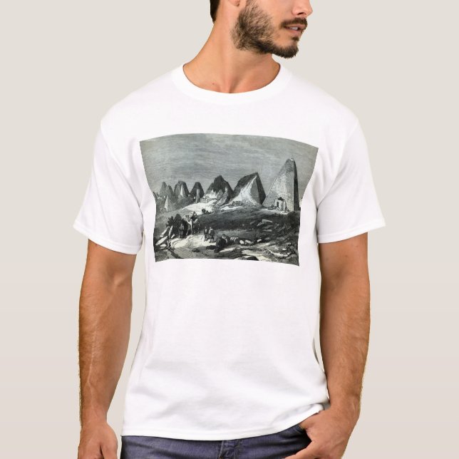 Pyramider av Meroe, på Nilen T-shirt (Framsida)