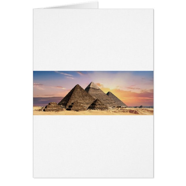 pyramider hälsningskort (Framsidan)