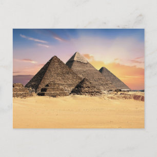 Pyramider i Egypten Photo Vykort