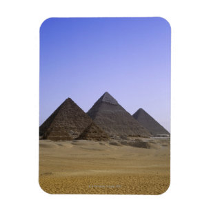 Pyramider i öknen Cairo, egypten Magnet